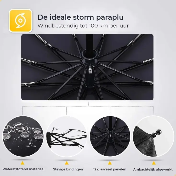 Stormparaplu met Hoes