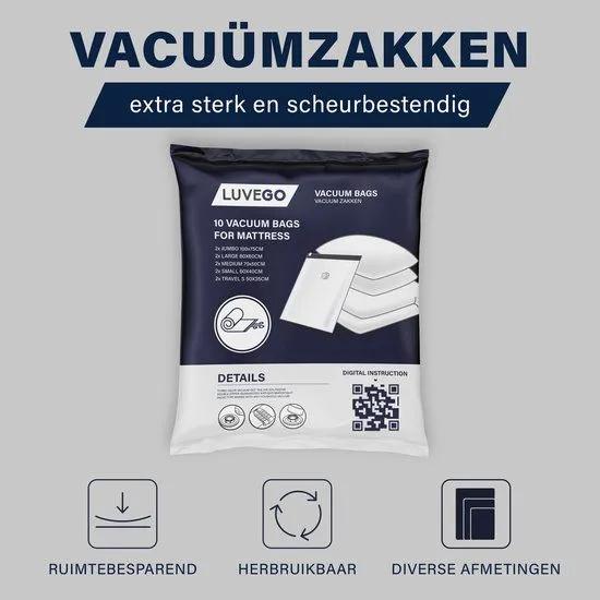 BoxLegend Vacuümzakken voor kleding, 21 stuks, vacuümzakken, 4 extra