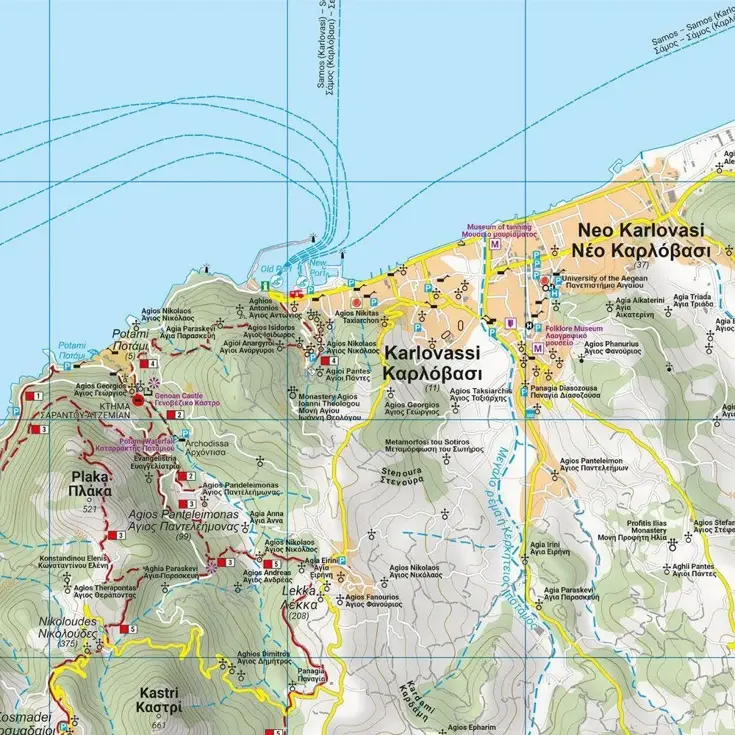 Wandelkaart WKG1 Samos