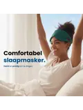Slaapmasker Katoen - Oceaanblauw - PurelyGoods