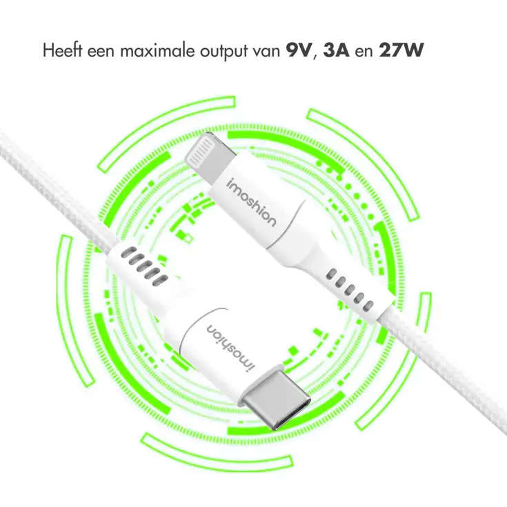 imoshion Lightning naar USB-C kabel 0,5 meter