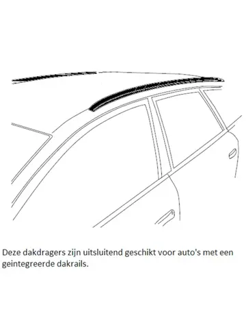 Fortis dakdrager gesloten dakrails