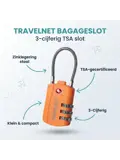 Travelnet TSA Reisslot met Cijfercode Set van 4