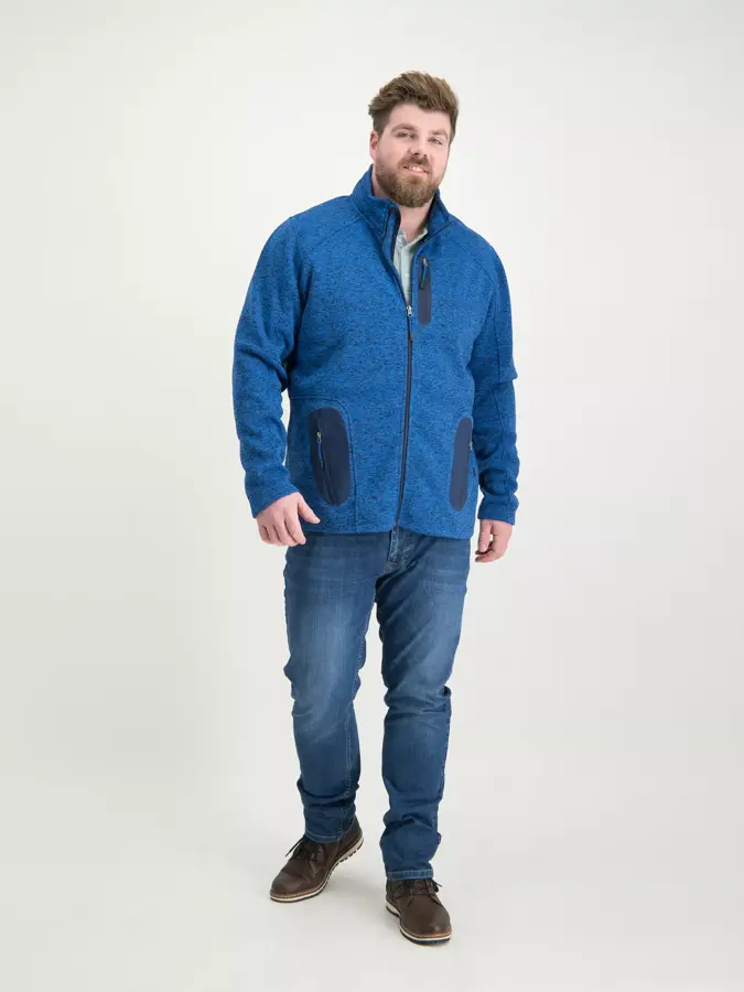 Earl - Fleece Vest Heren – Plus Size