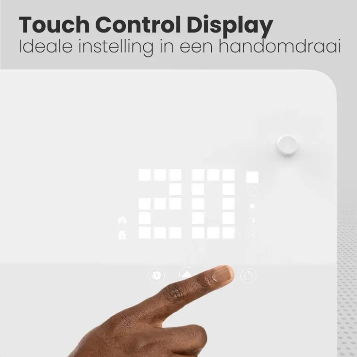 Convectorkachel – 2000W – Wit