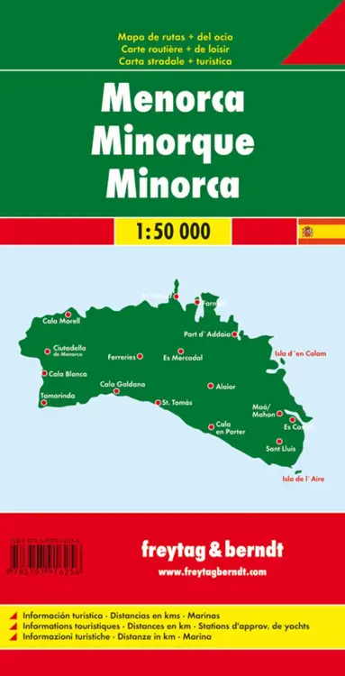 Wegenkaart Menorca