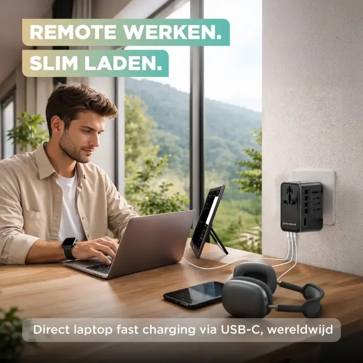 Remodius Wereldstekker PRO Reisstekker