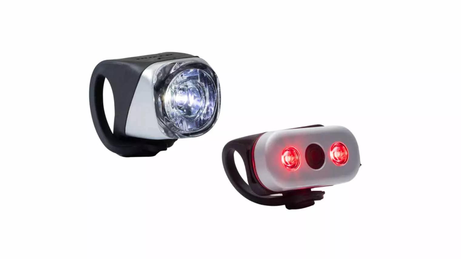Fiets led-koplamp, e-bike voorlicht, elektrisch 6-48 V universeel achterlicht, superhelder voor en achter fiets-spotlight met 50 cm lijnlengte en 2-pins kerndraad