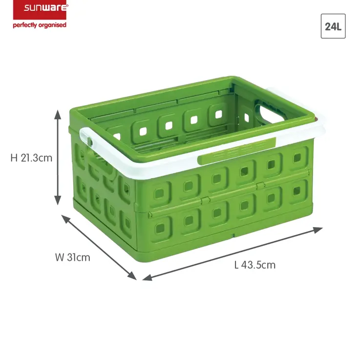 Square - Vouwkrat met handgreep - 24L - 2-dlg