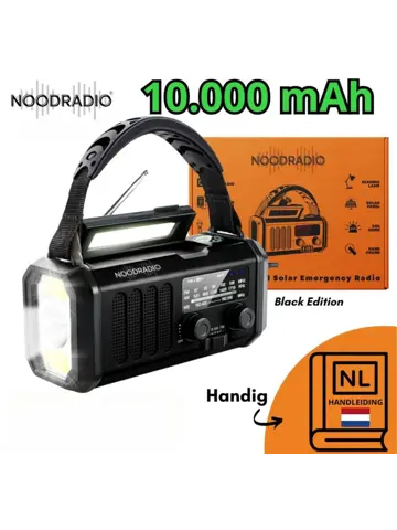 Noodpakket XL met Powerbank-Noodradio-Waterfilter