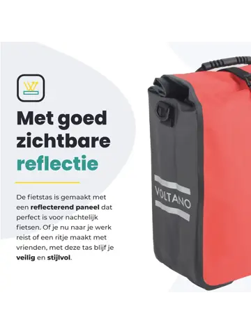 Voltano Fietstas 16L Enkele Pakaftas