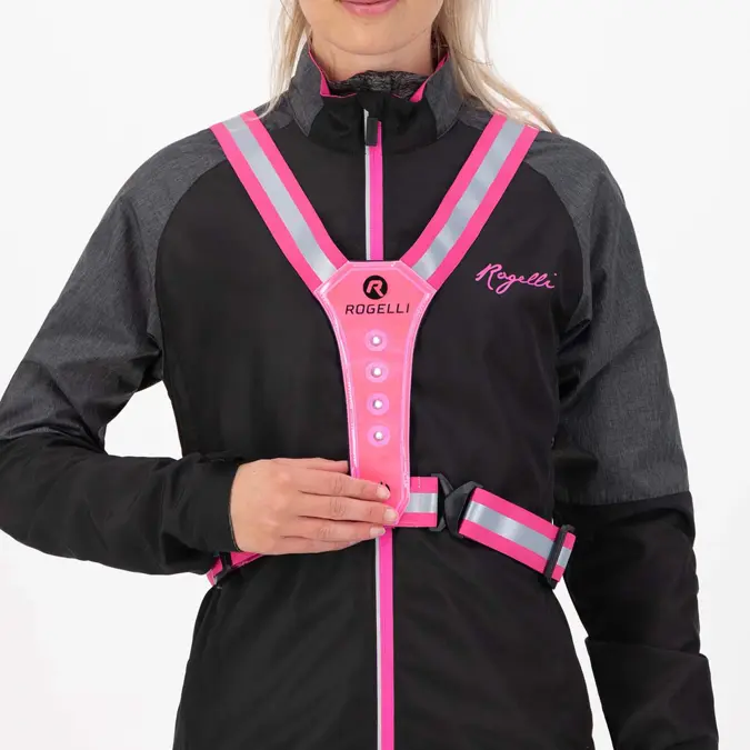 Led Hardloopvest - Rogelli - Roze