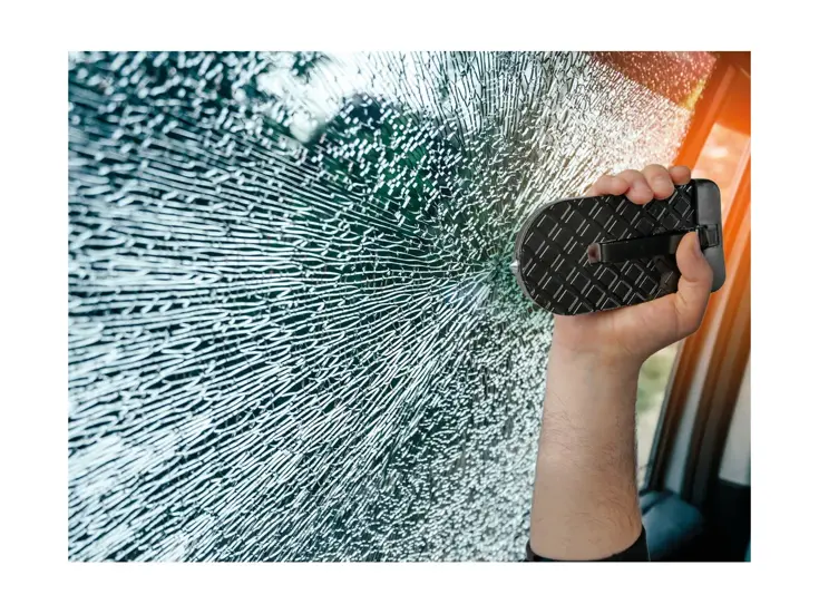 Autodeur opstapje met ruitenbreker