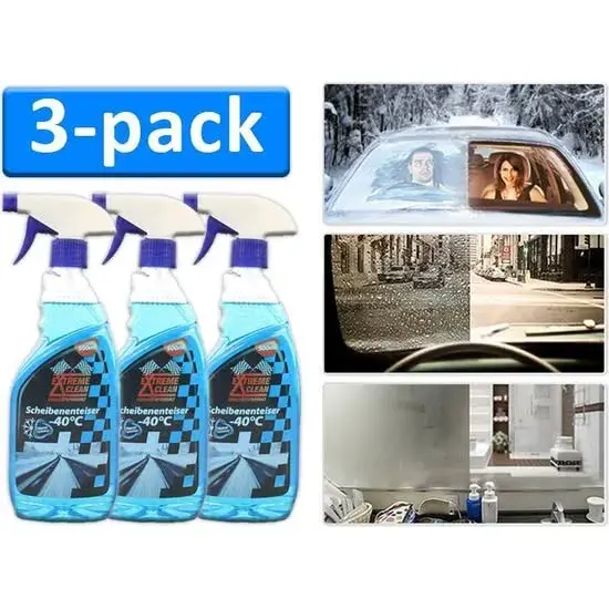 3 - flessen nano vloeistof voor autoruiten