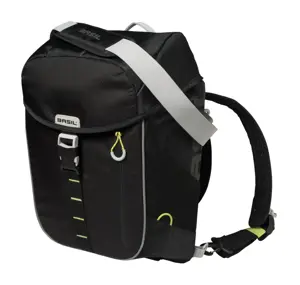 Basil rugtas Miles daypack black lime 17L