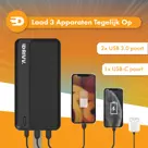 Drivv. Powerbank 30.000 mAh - 22.5w Snellader