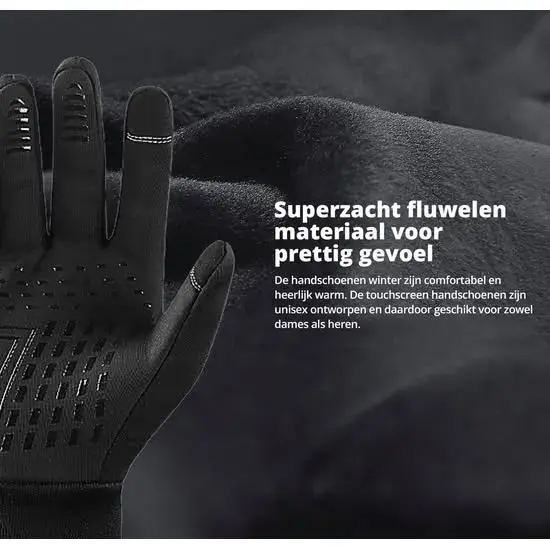 Waterafstotende handschoenen met touchscreen