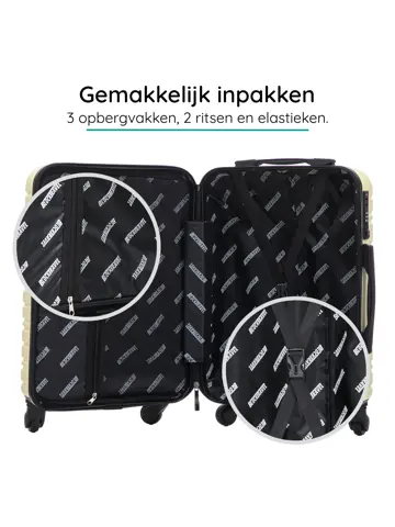 Reiskoffer S ABS 39L met TSA-slot en 360° wielen