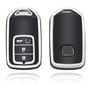 TPU Sleutelhoesje voor Honda zwart A4A