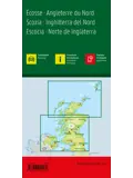 Wegenkaart Schotland - Engeland Noord