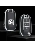 TPU Sleutelhoesje voor Peugeot zwart A3