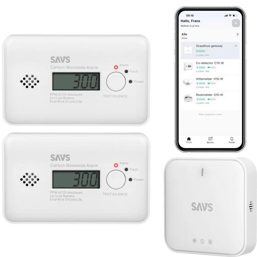 LinkSmart bundel 2 CO-melders, 1 Gateway
