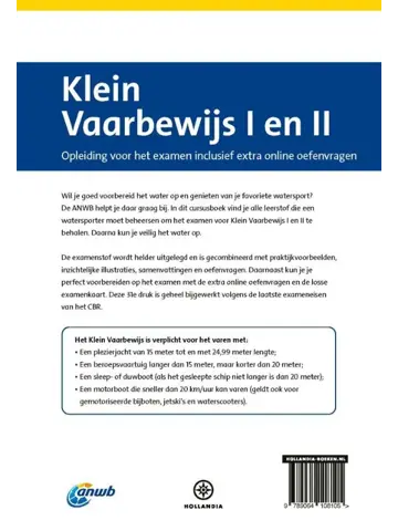ANWB Cursusboek Klein Vaarbewijs I en II