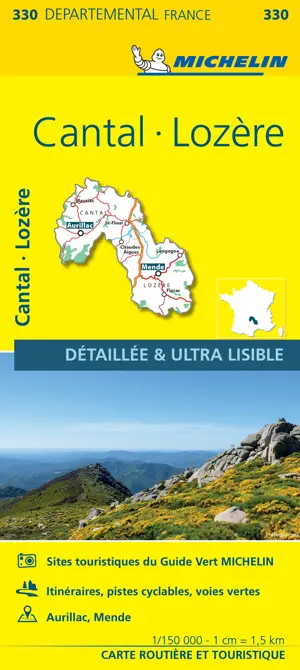 Wegenkaart Local 330 Cantal Lozere