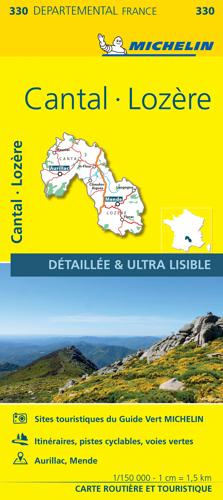 Wegenkaart Local 330 Cantal Lozere