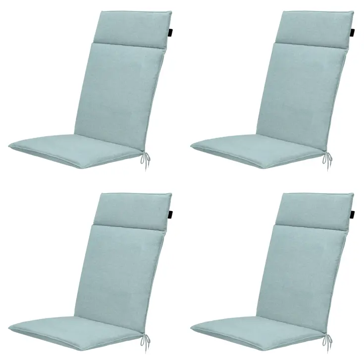 Eco-line - Tuinstoelkussen Hoge Rug - Set van 4