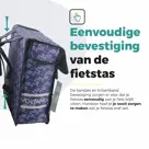 Voltano Dubbele Fietstas Floral Elegance