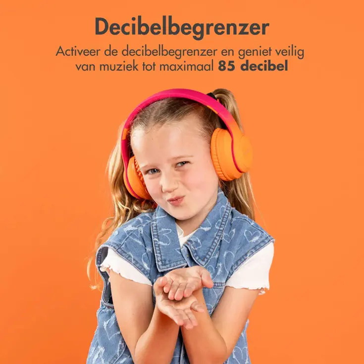 imoshion Kinder Koptelefoon LED - Roze / Oranje
