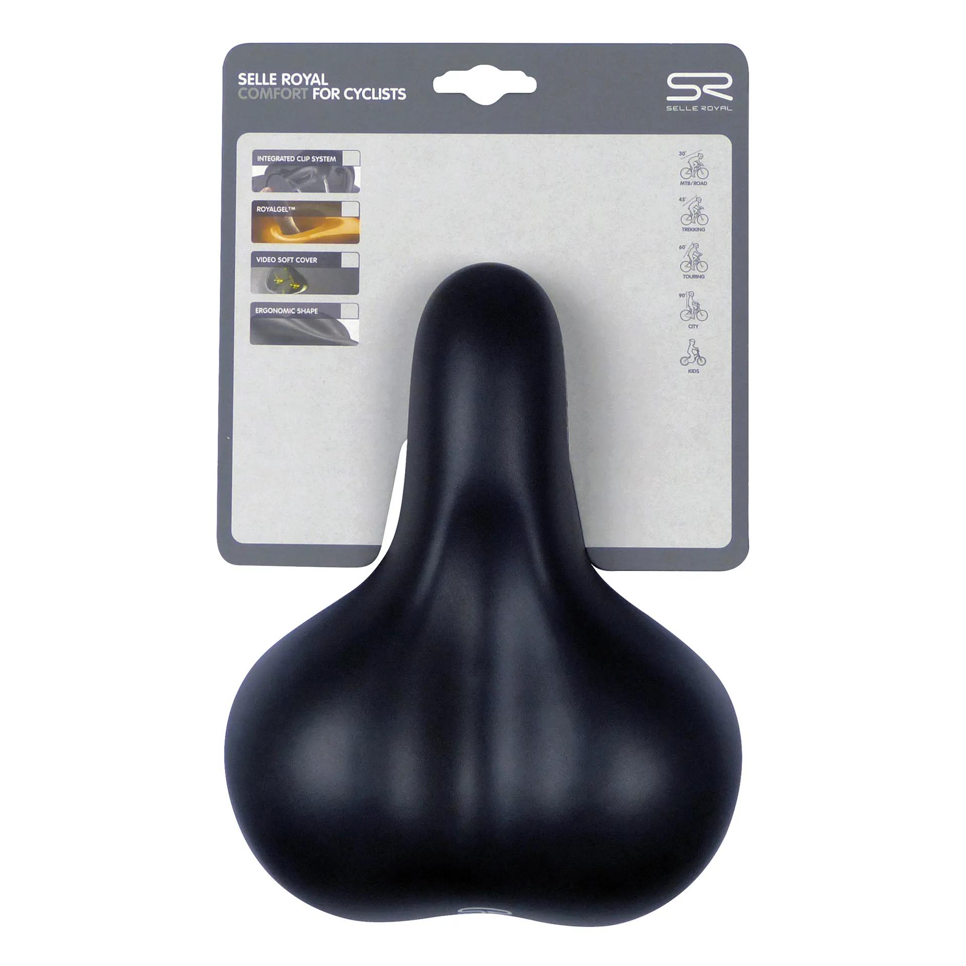 Selle Royal  Dames fietszadel Country zwart  Zwart main product image