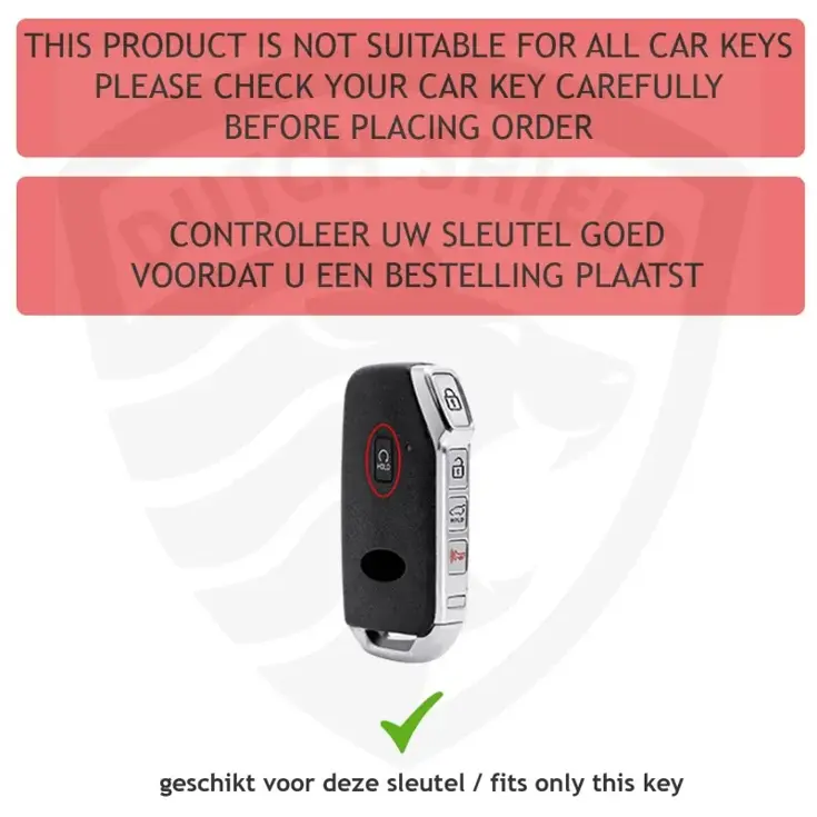 Metalen Sleutelhoesje voor Kia grijs C5