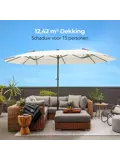 LifeGoods Dubbele Parasol – 270x460cm