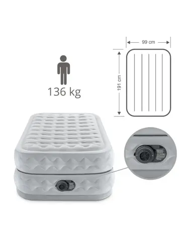 Luchtbed - Intex - 1P - 99x191 + Pomp