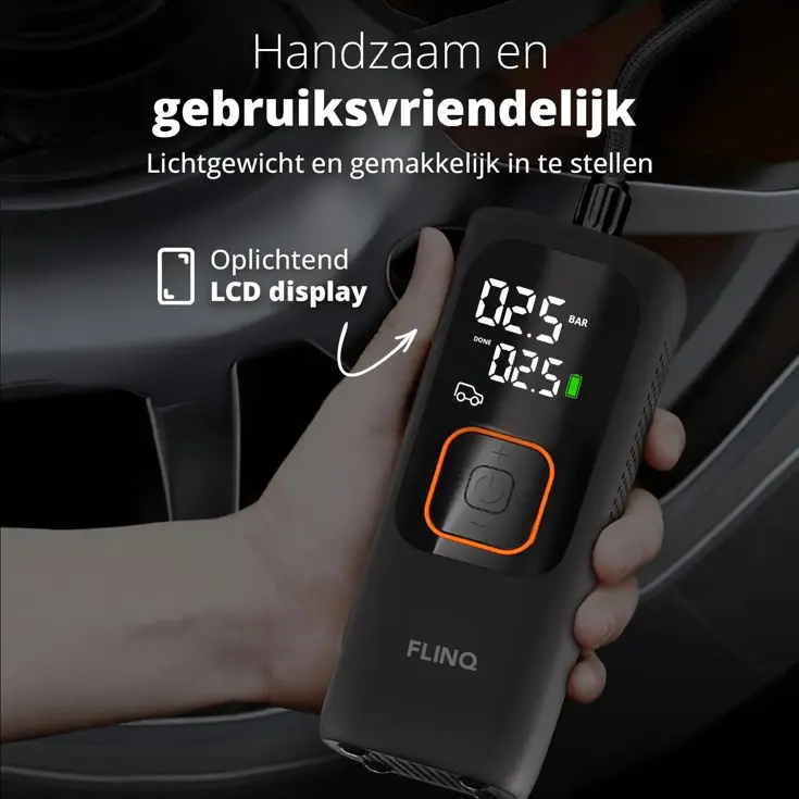 Draagbare Luchtcompressor - Zwart/Oranje