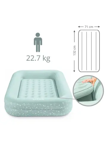 Luchtbed - Intex Kidz - 1P - 107x168 + Pomp