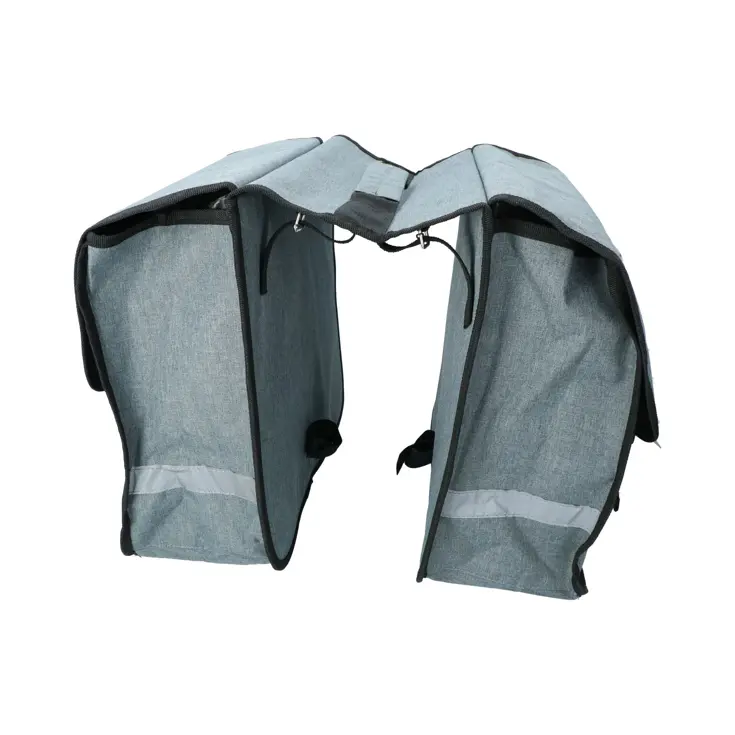 Spatwaterdichte Dubbele Fietstas 36L Reflecterend