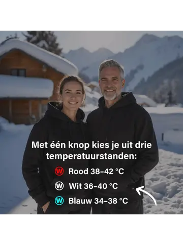 Infrarood Verwarmde Hoodie - Heren
