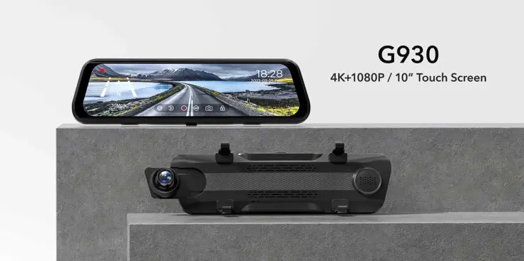 G930 4K GPS 64gb Mirror dashcam