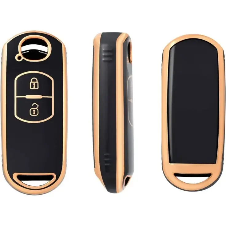 TPU Sleutelhoesje voor Mazda goud A2