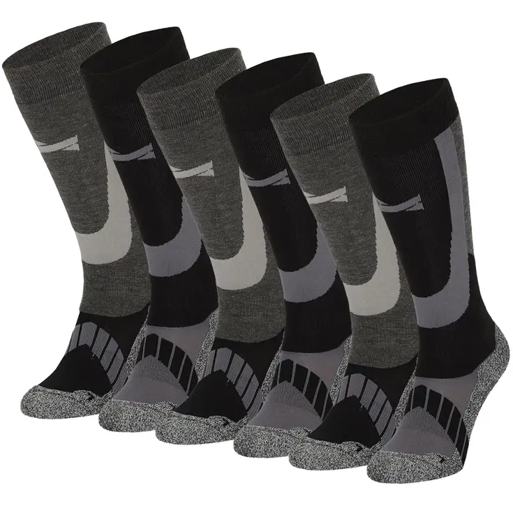 6 paar - Unisex - Skisokken