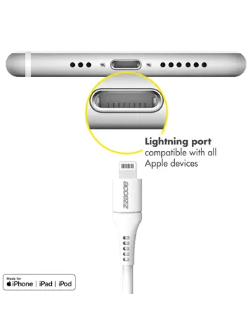 Accezz Lightning naar USB-C kabel 1 meter