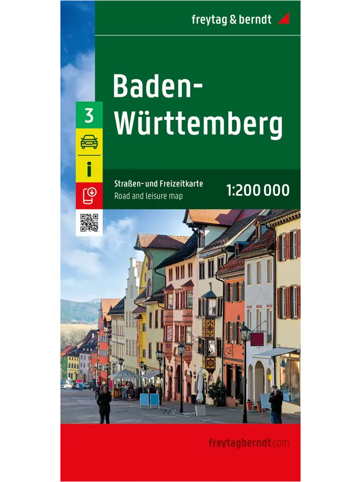 Wegenkaart Duitsland 3 - Baden-Württemberg