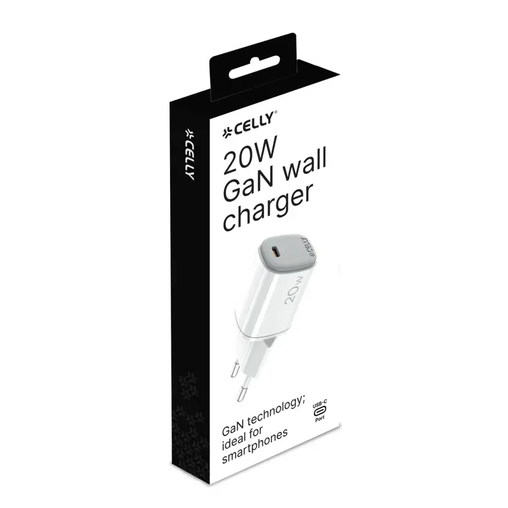 Ultracompacte USB-C Thuislader 20W GaN