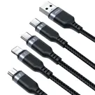 4-in-1 Multikabel - Zwart - Joyroom