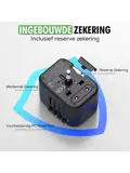 Wereldstekker – Universele Reisadapter met USB