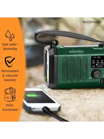 Noodradio solar Opwindbaar