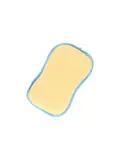 2 in 1 spons met microvezel en zeem 17x10 cm